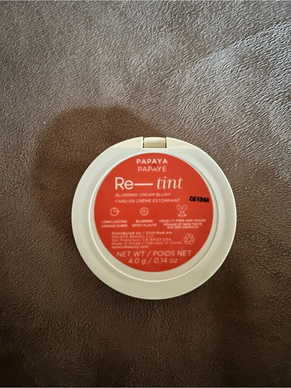 HALEYS Beauty Re-tint Blurring Cream Blush in Papaya